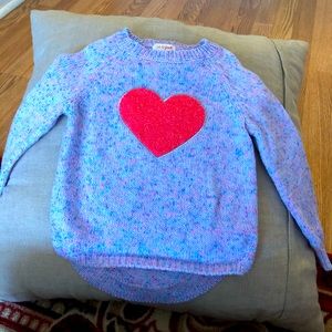 Winter heart sweater